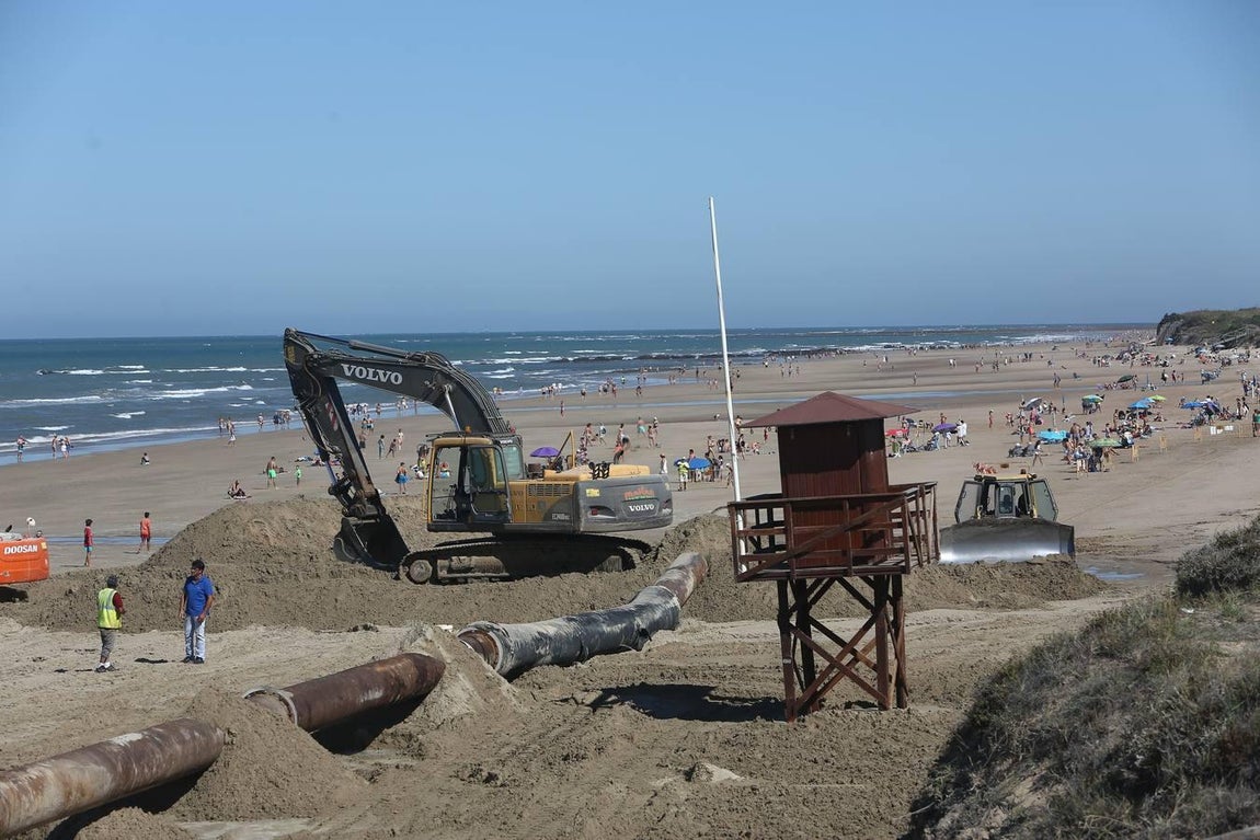 FOTOS: Obras regeneración playa La Ballena