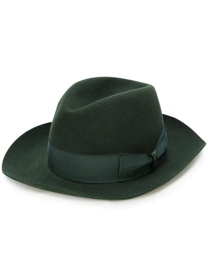 Sombrero borsalino. Sombrero tipo fedora clásico en lana verde de Borsalino (Precio: 275 euros)