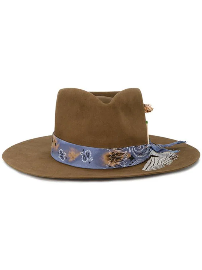 Sombrero de Nick Fourquet. Sombrero de ala La Mort en fieltro de lana marrón de Nick Fouquet (Precio: 1430 euros)