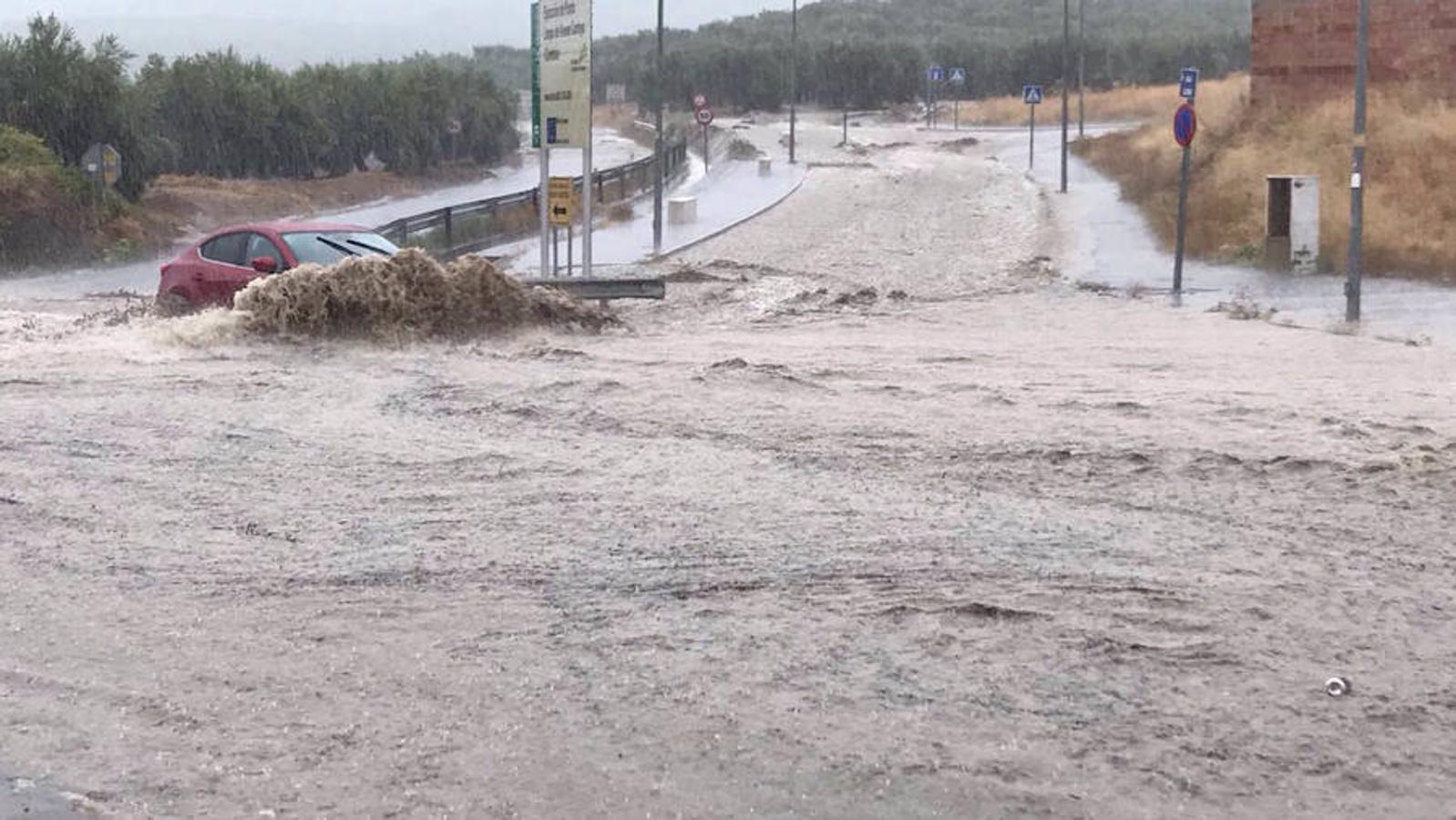 Las carreteras de Córdoba, inundadas. 