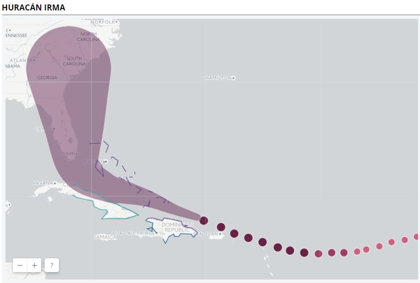 Imágenes del paso del huracán Irma por Florida y el Caribe