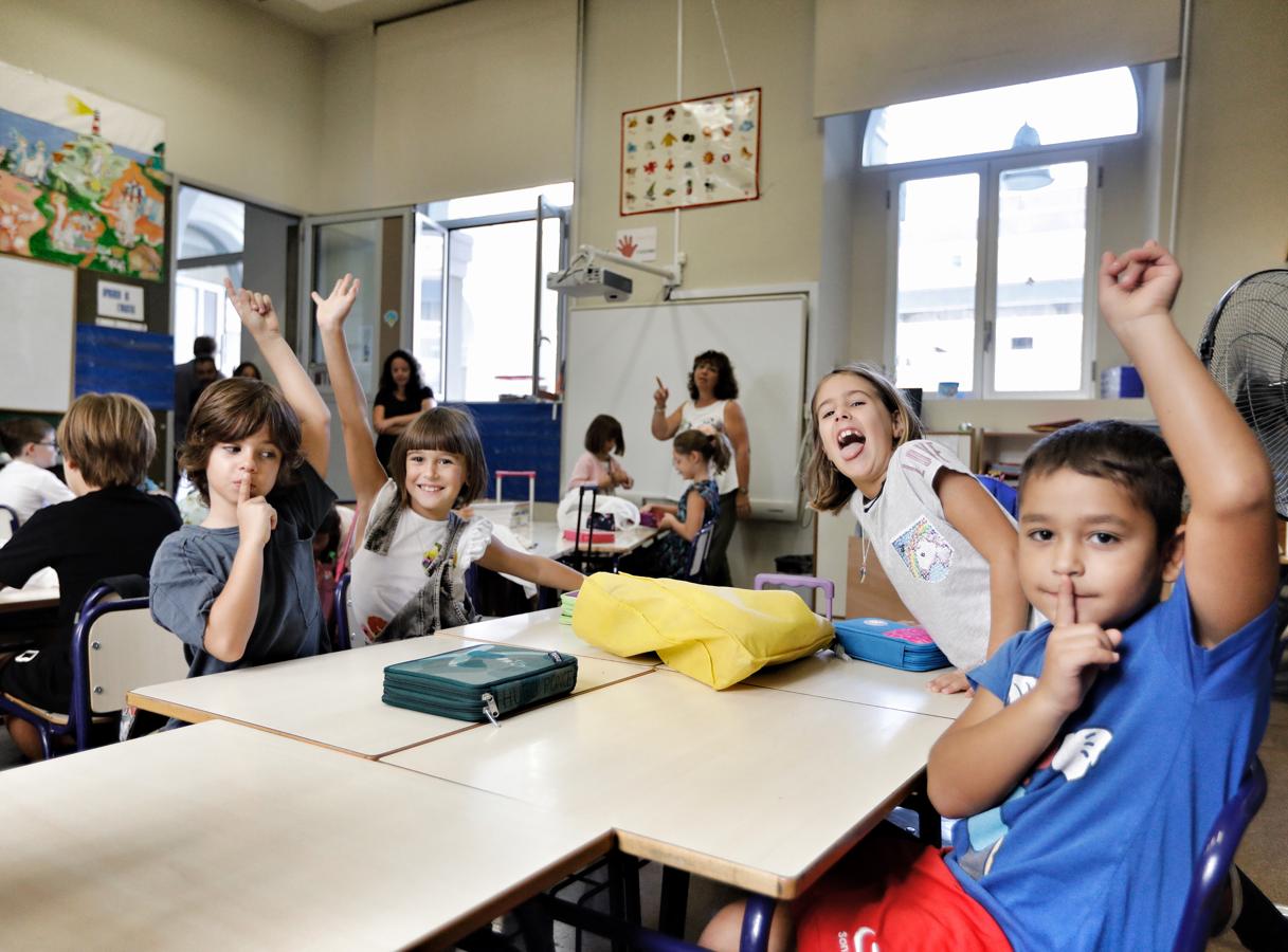 Primer día de colegio en la Comunidad Valenciana. 