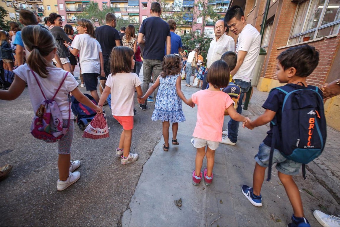 Primer día de colegio en la Comunidad Valenciana. 