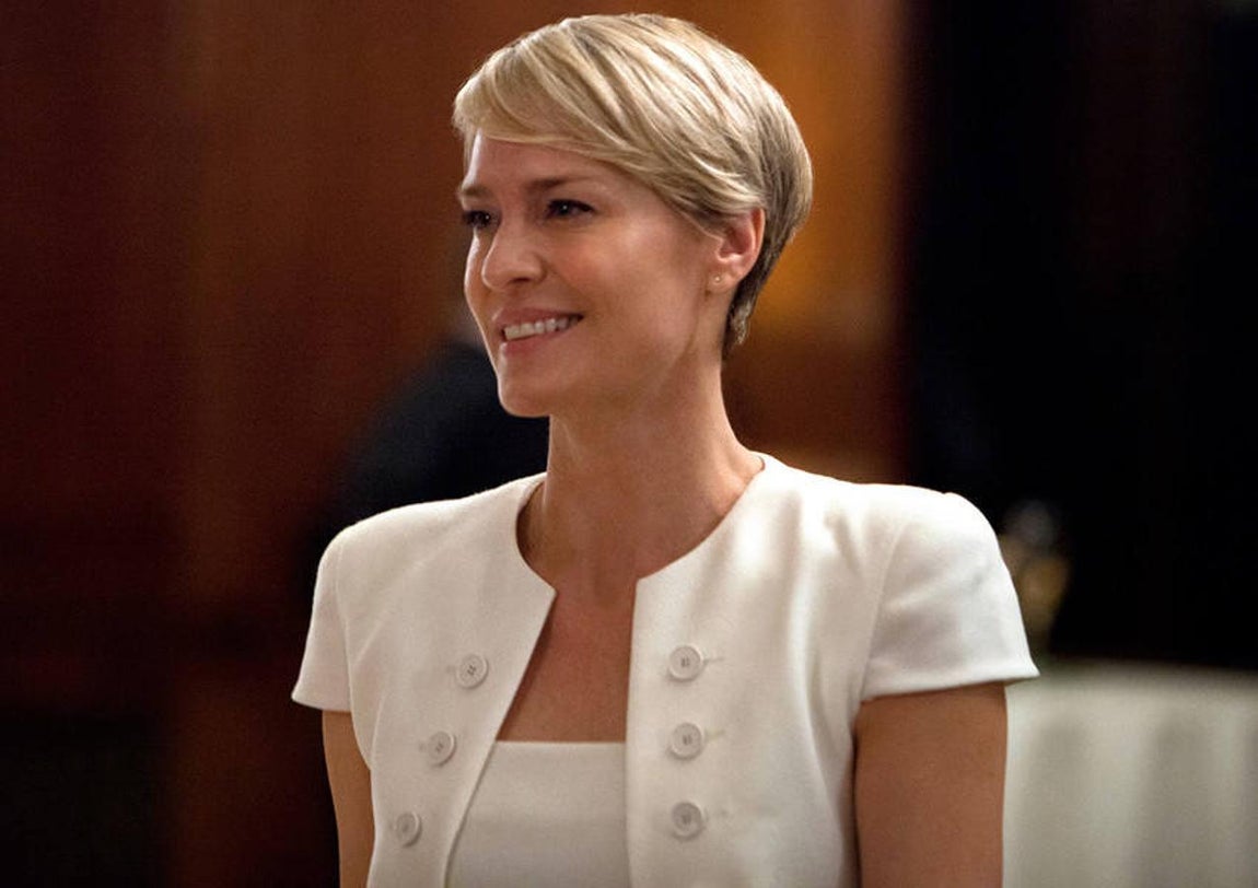 Robin Wright. Nominada a los Premios Emmy como mejor actriz protagonista de drama por «House Of Cards»