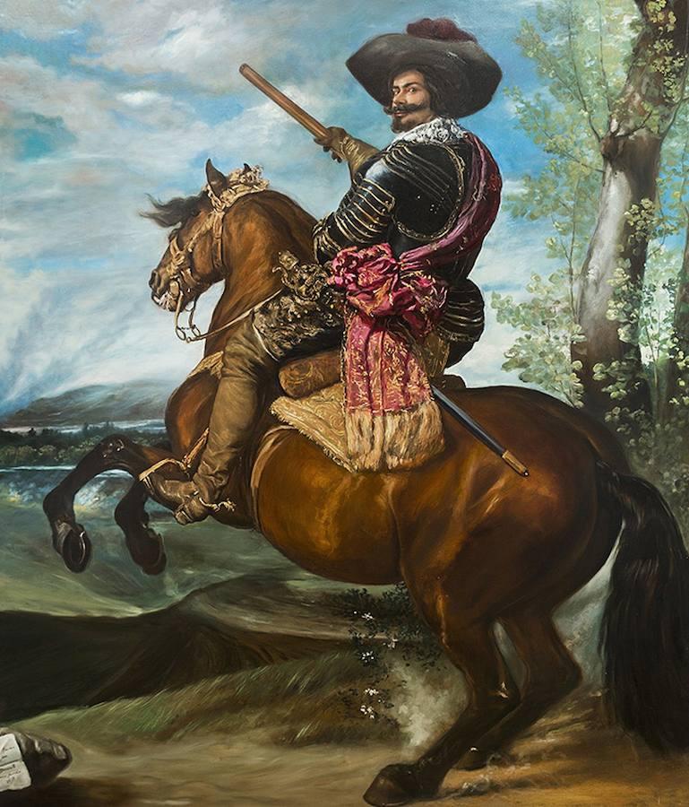 «El Conde-duque de Olivares» de Velázquez, con Jorge Javier Vázquez. El dinero recaudado irá destinado a BAASGALGO (Rescate de perros abandonados). 