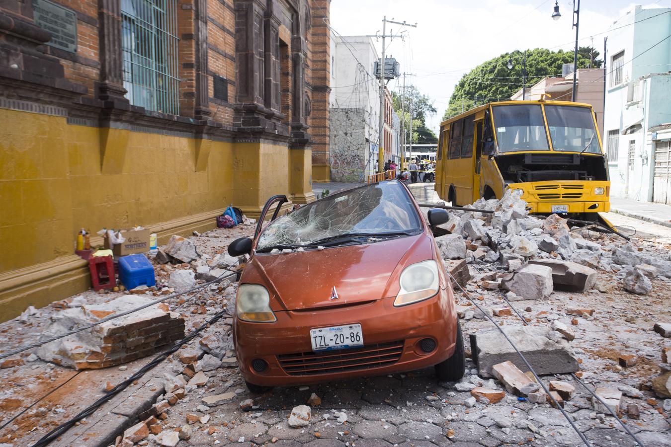 Las dramáticas imágenes del rastro dejado por el último terremoto en México. 