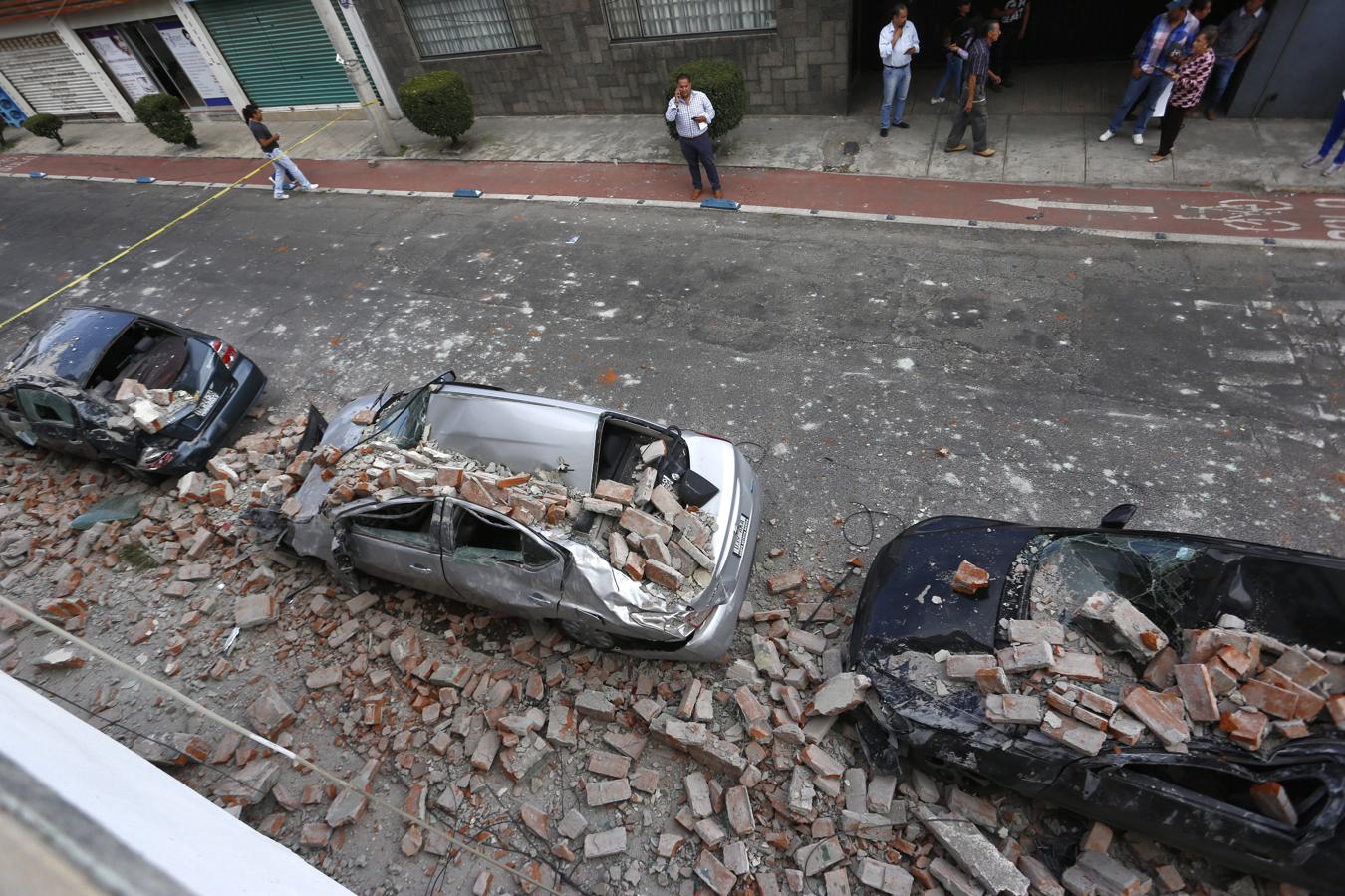 Las dramáticas imágenes del rastro dejado por el último terremoto en México. 