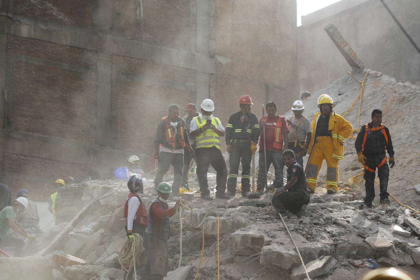 Las dramáticas imágenes del rastro dejado por el último terremoto en México. 