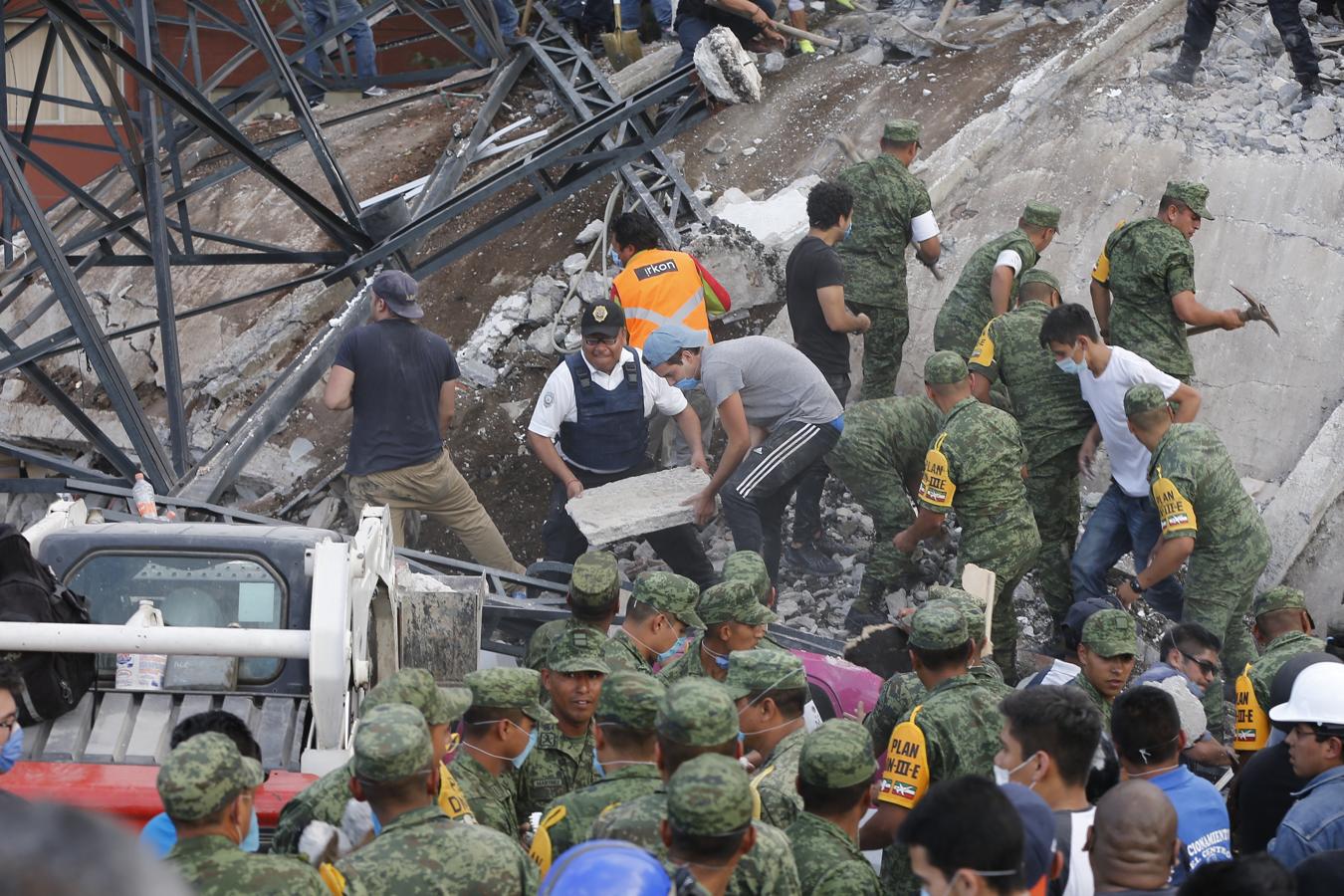 Las dramáticas imágenes del rastro dejado por el último terremoto en México. 