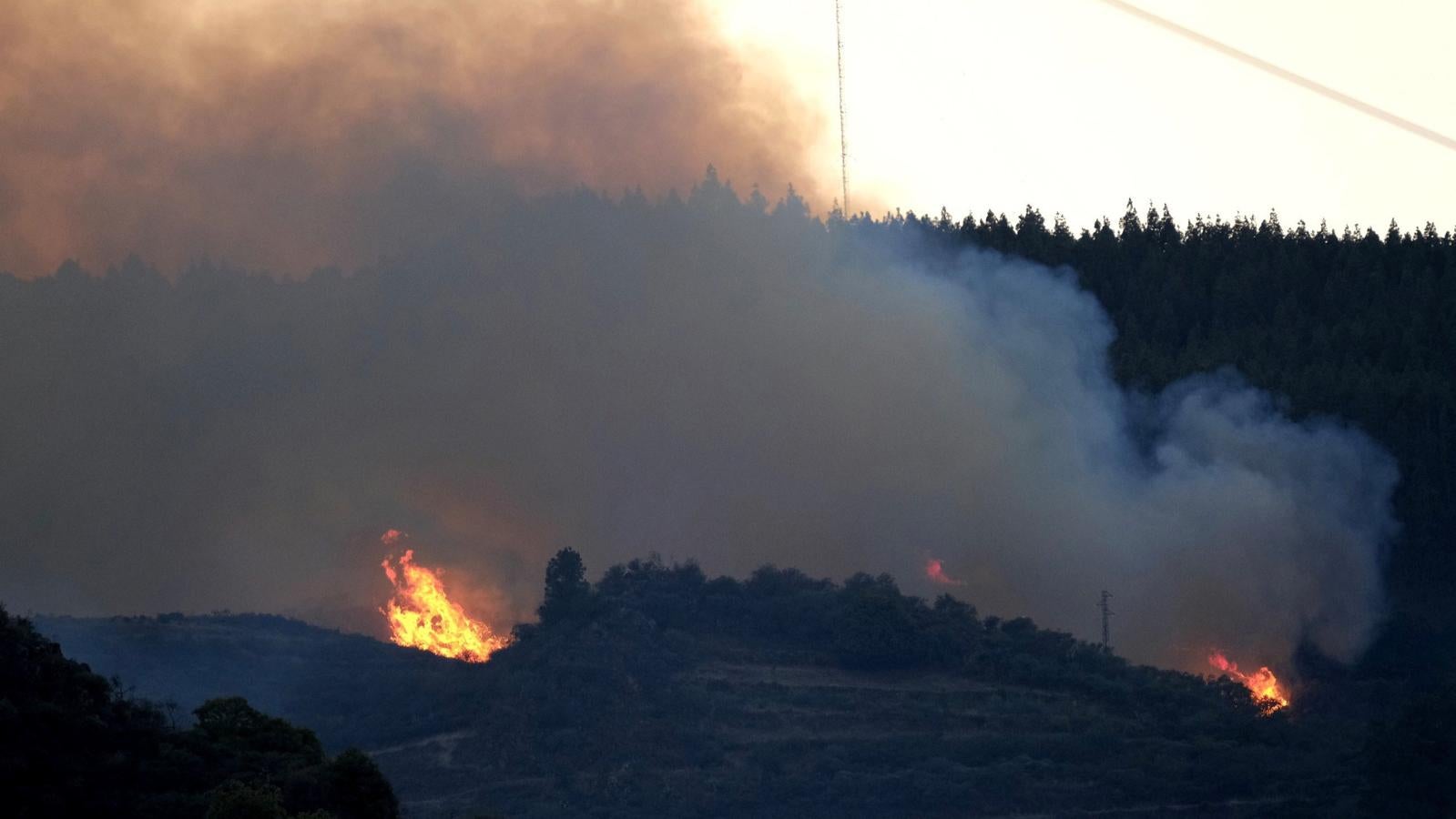 Un incendio en Gran Canaria obliga a desalojar a 800 personas