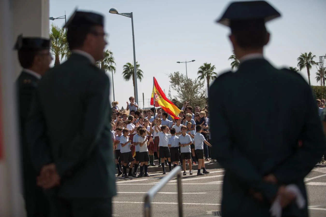 Manifestación de apoyo a la Guardia Civil en la Comandancia de Sevilla