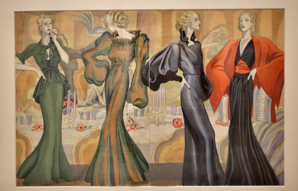 La muestra presenta piezas procedentes del Museo ABC y que están reunidas bajo el epígrafe «Crónicas de París»