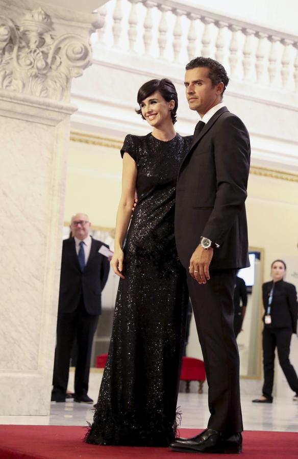 Paz Vega y su marido, Orson Salazar. 