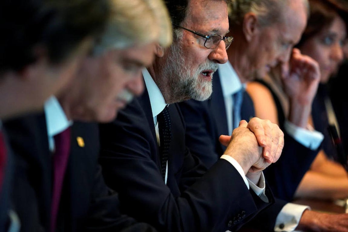 Rajoy y Trump, juntos por primera vez en Washington. 