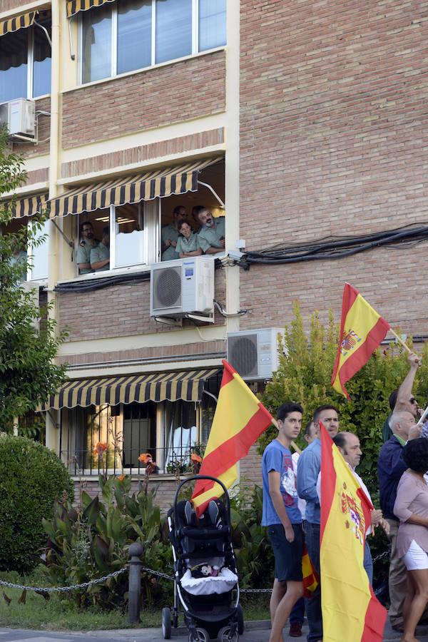 Despedida a una unidad de la Guardia Civil de Toledo que parte hacia Cataluña