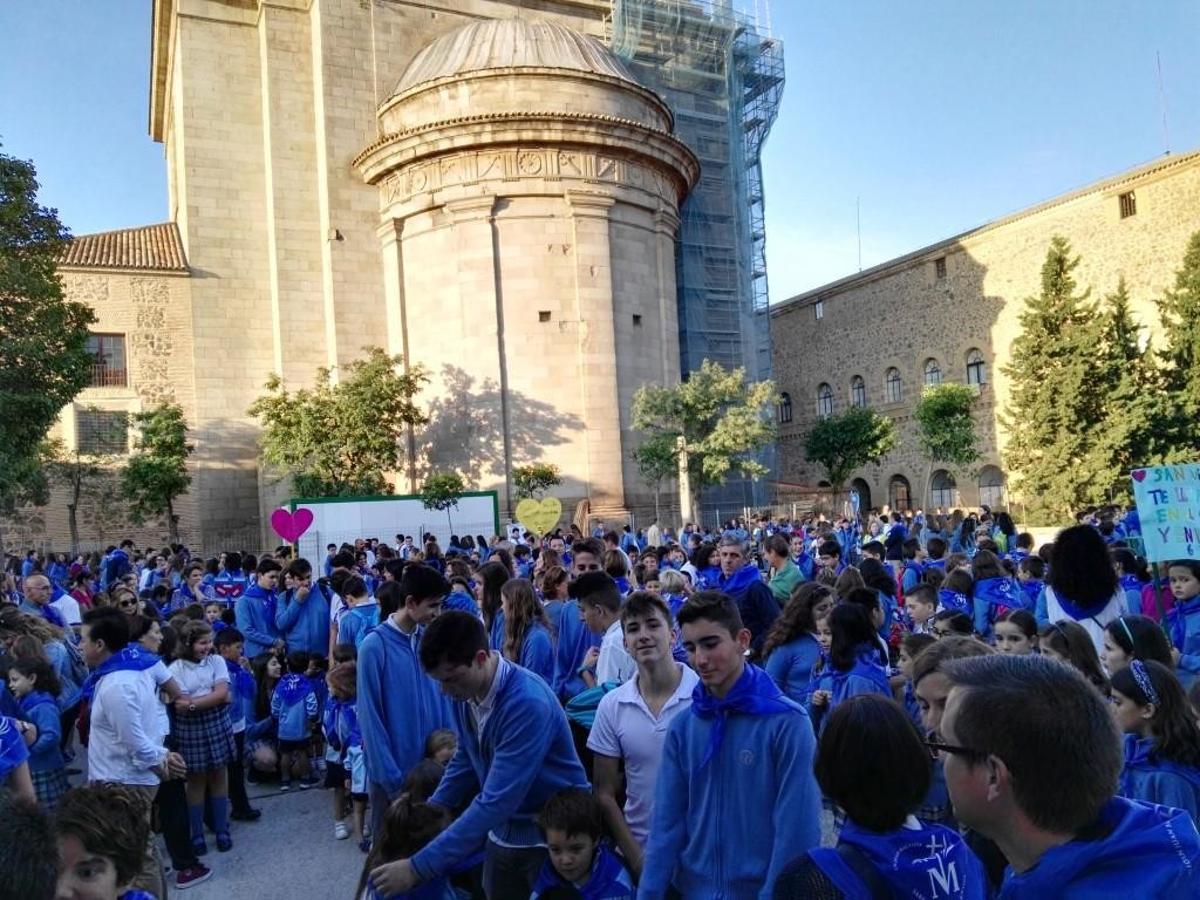 La peregrinación del colegio Tavera, en imágenes