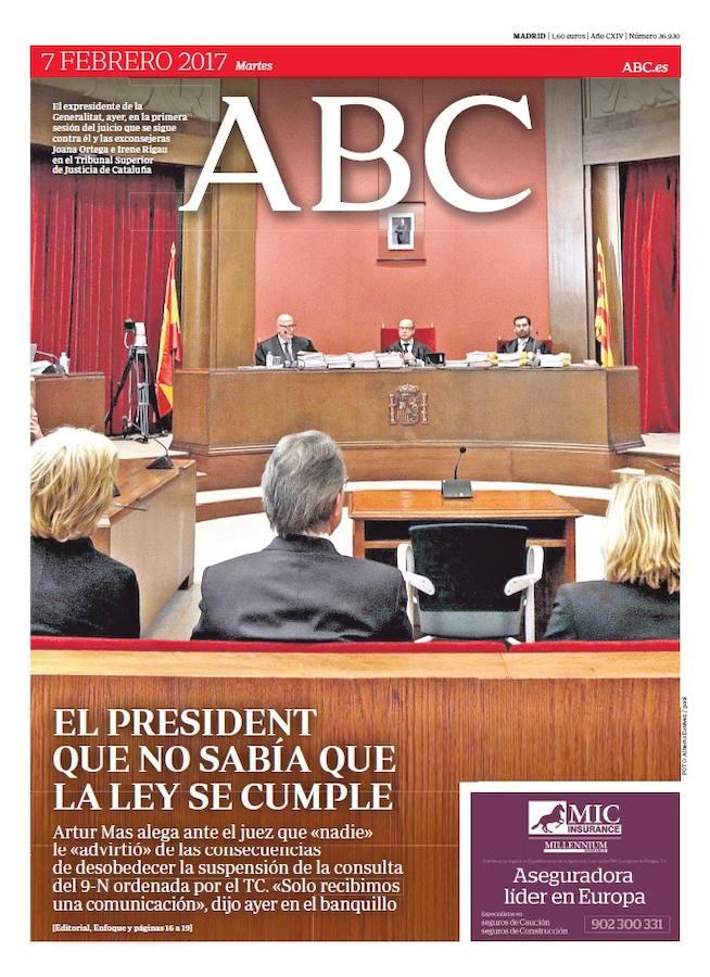 Artur Mas compareció por la organización del 9-N y dijo que nadie le advirtió de las consecuencias de desobedecer la suspensión del TC. 