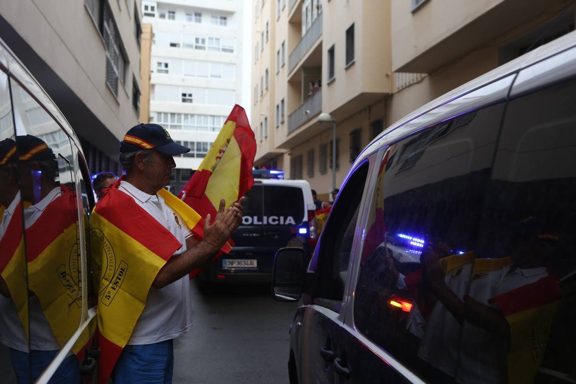 La Policía de Cádiz, despedida a lo grande en su partida hacia Cataluña