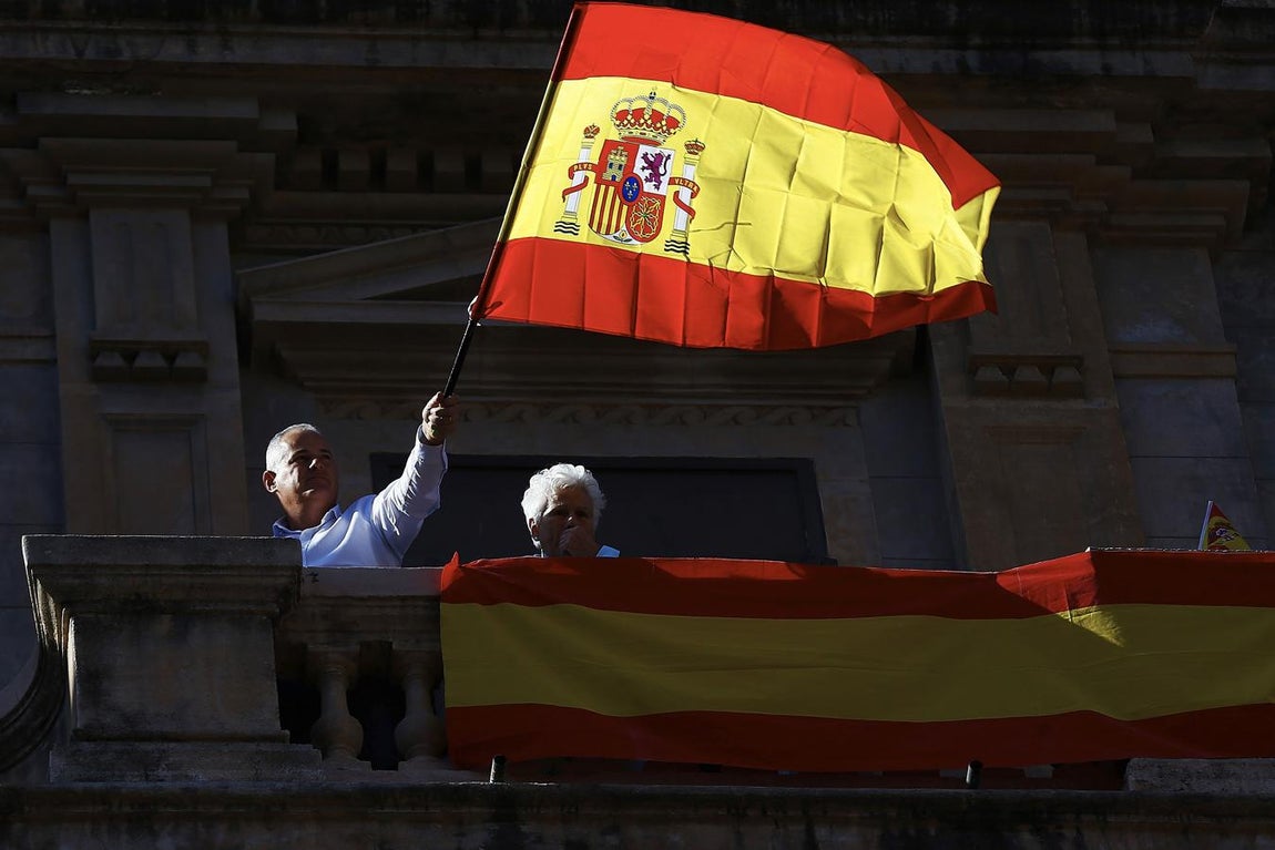 La manifestación de Barcelona por la unidad de España, en imágenes. 