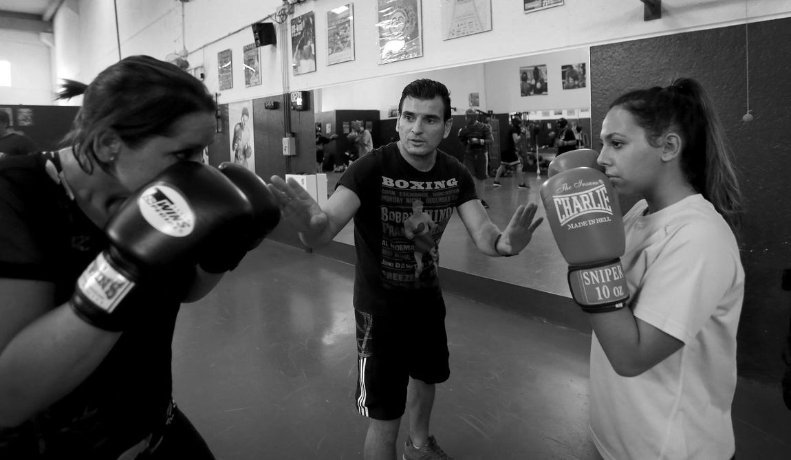 El boxeo y kickboxing de Córdoba, en blanco y negro