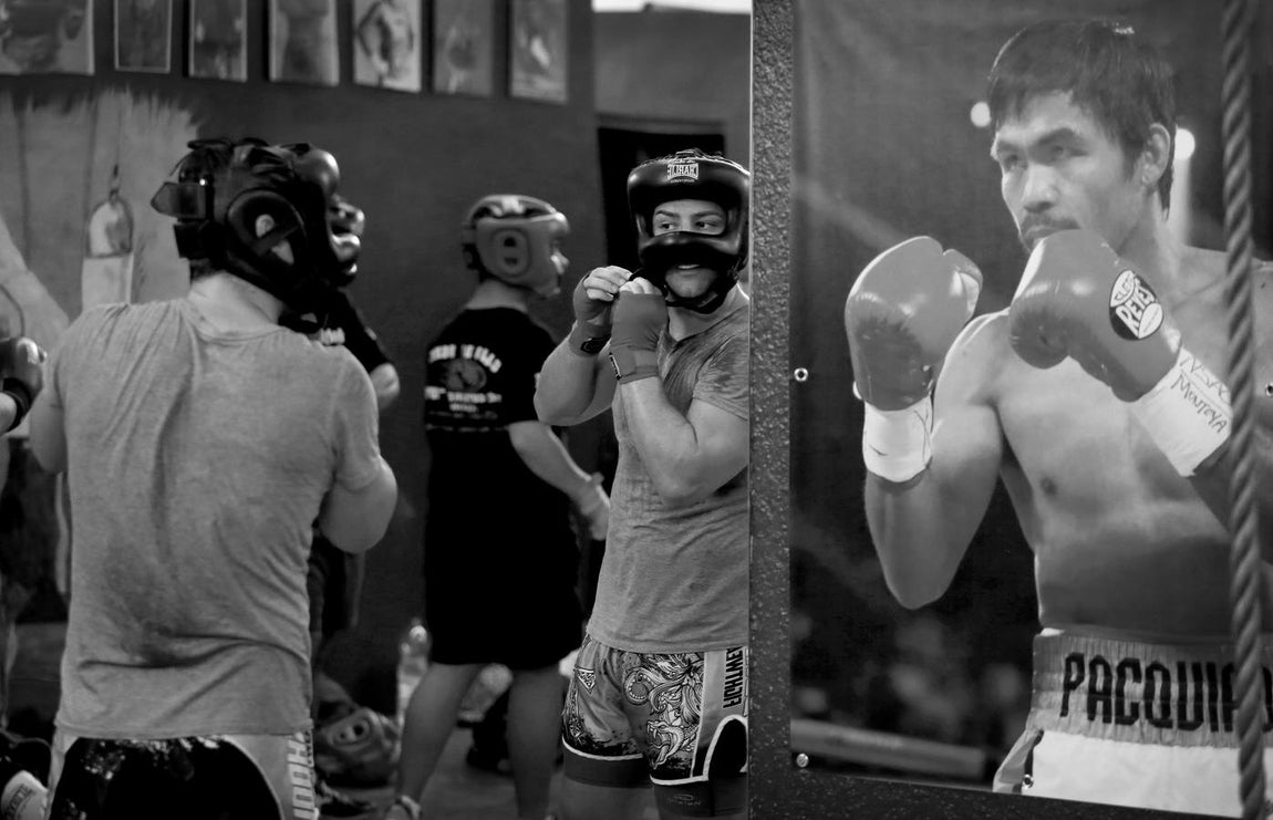 El boxeo y kickboxing de Córdoba, en blanco y negro
