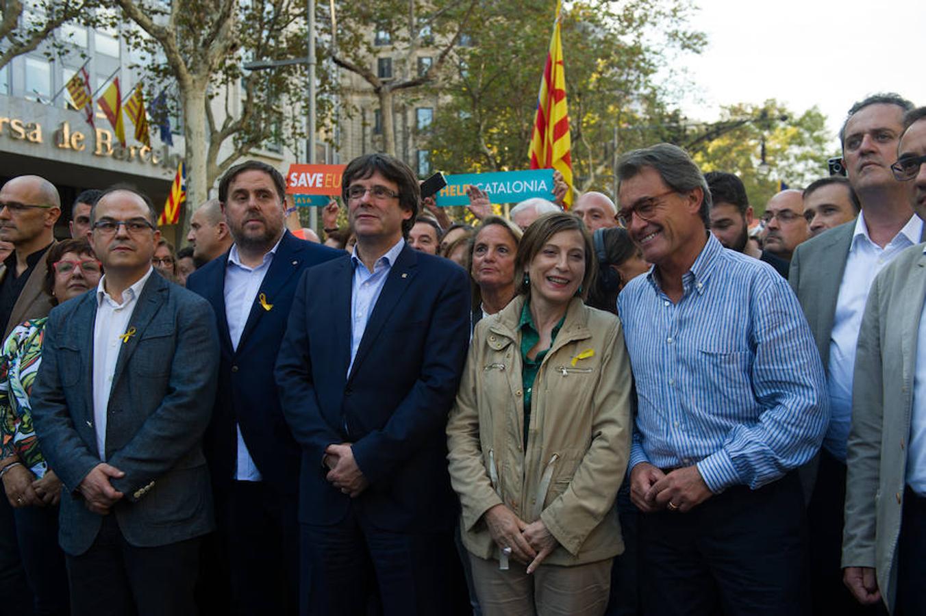 Las imágenes que deja la manifestación de Barcelona