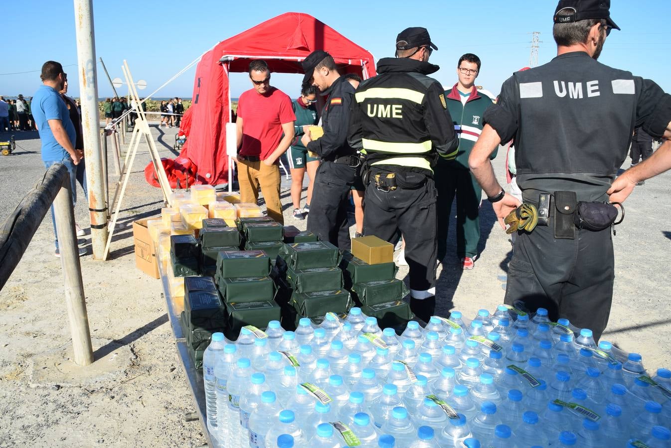 Las imágenes del simulacro de terremoto en San Fernando