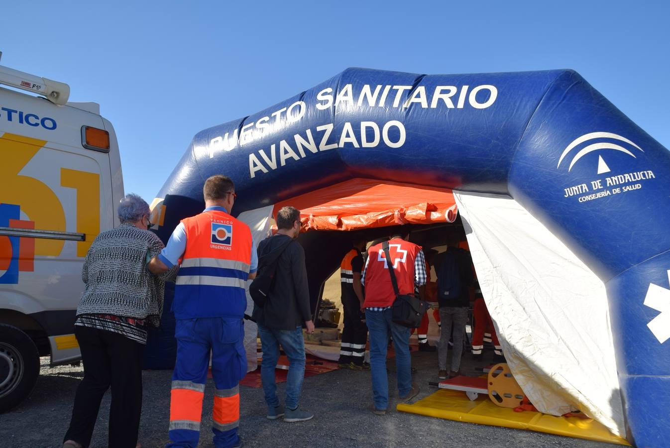 Las imágenes del simulacro de terremoto en San Fernando