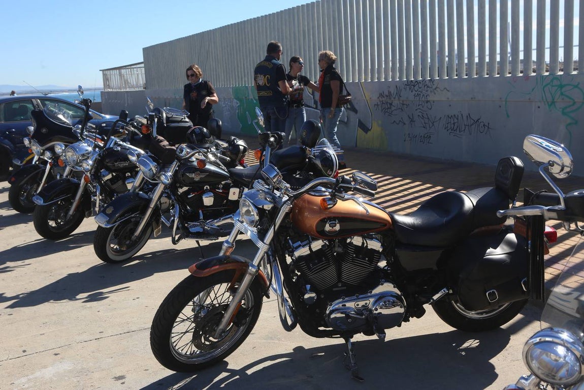Concentración de Harley Davidson en Cádiz