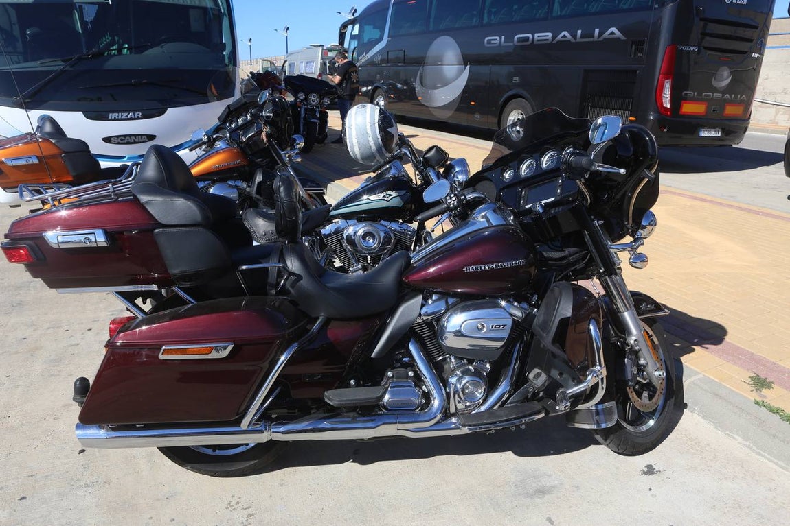 Concentración de Harley Davidson en Cádiz