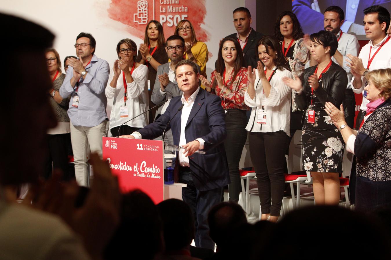 La clausura del Congreso regional del PSOE, en imágenes