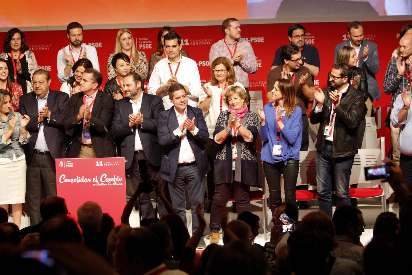 La clausura del Congreso regional del PSOE, en imágenes