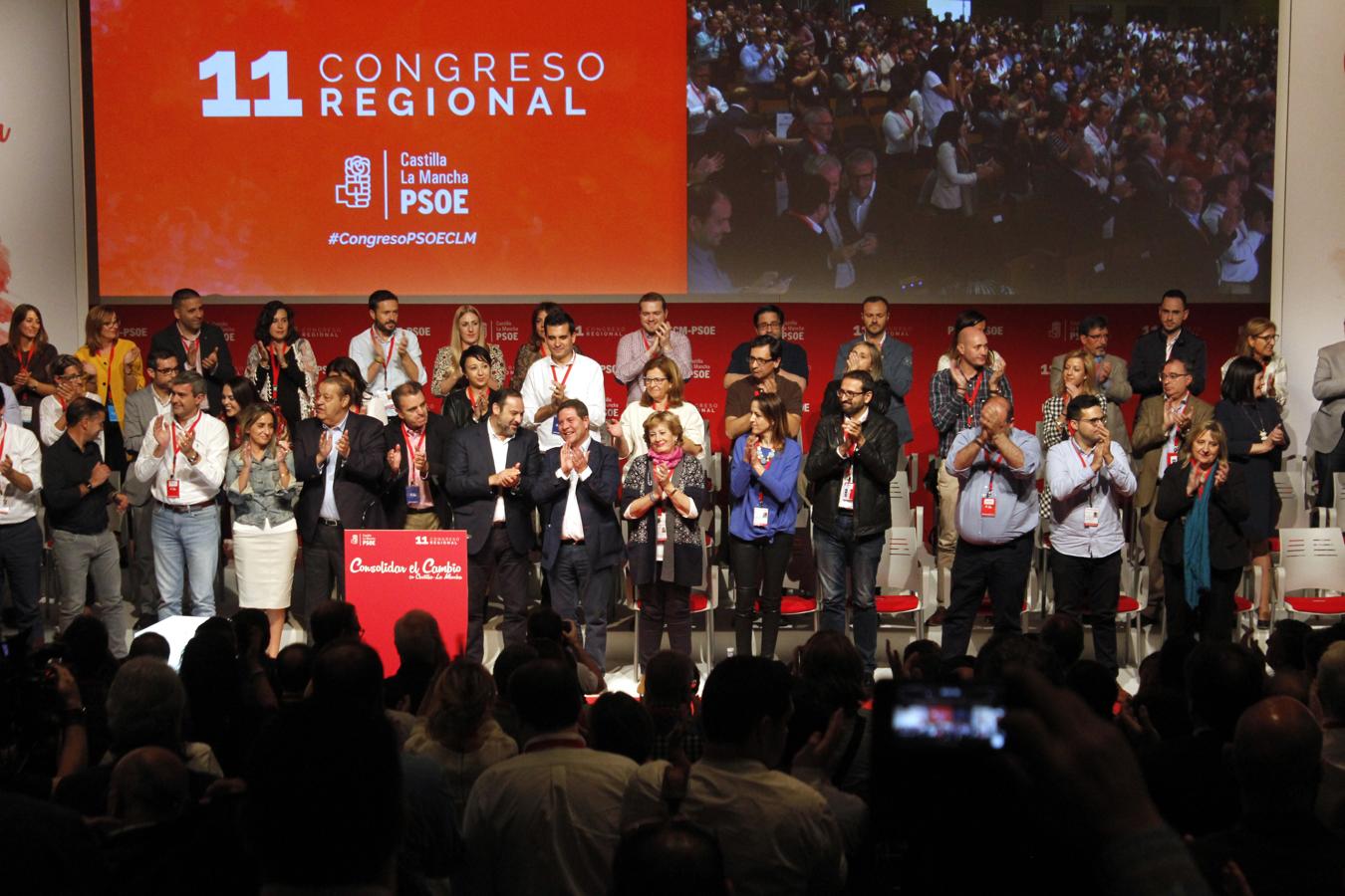 La clausura del Congreso regional del PSOE, en imágenes