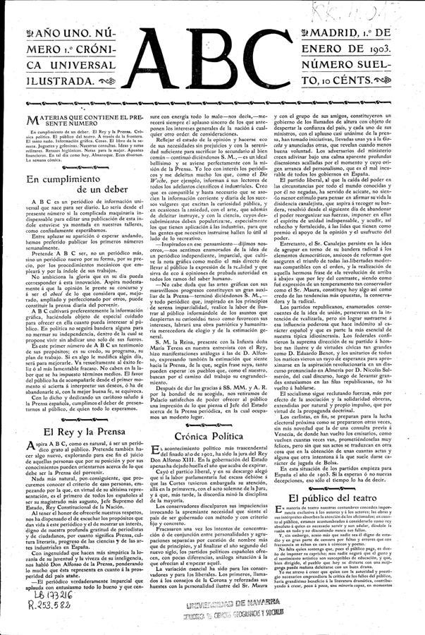 Las portadas históricas de ABC