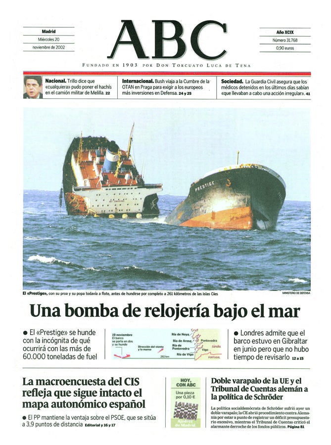 Las portadas históricas de ABC