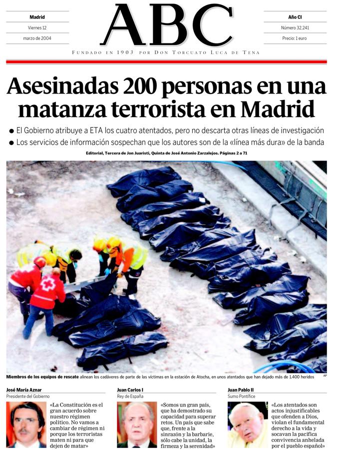 Las portadas históricas de ABC
