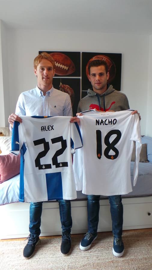 Álex y Nacho, antes de un Espanyol-Real Madrid