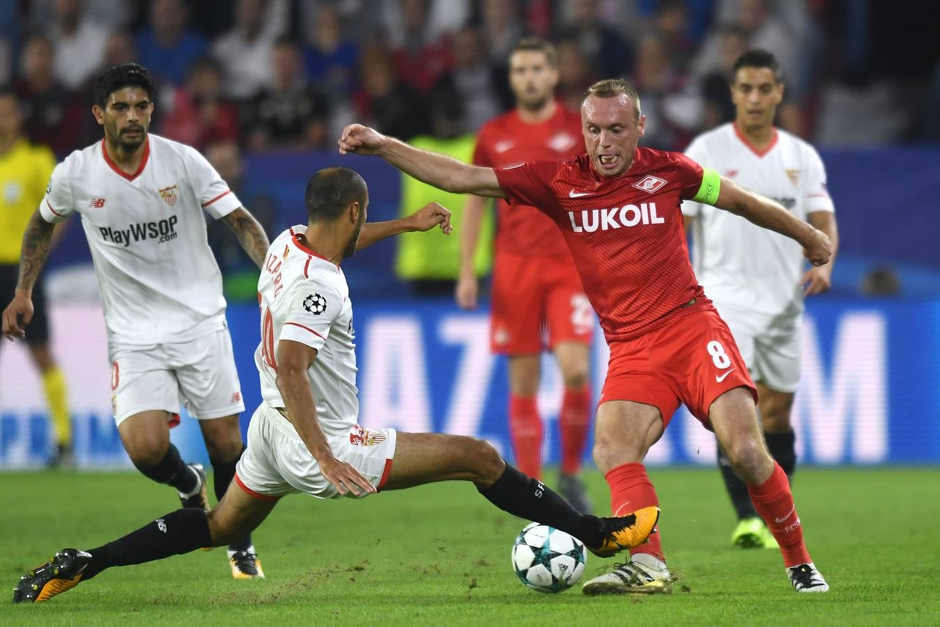 Las mejores imágenes de la victoria del Sevilla FC ante el Spartak