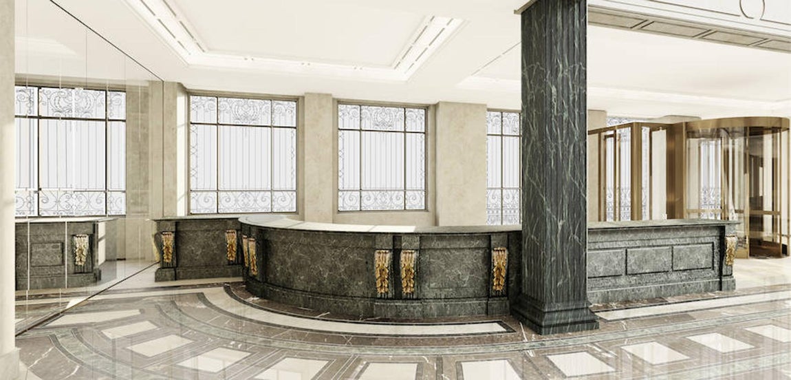 18.. Vista del mostrador del hotel