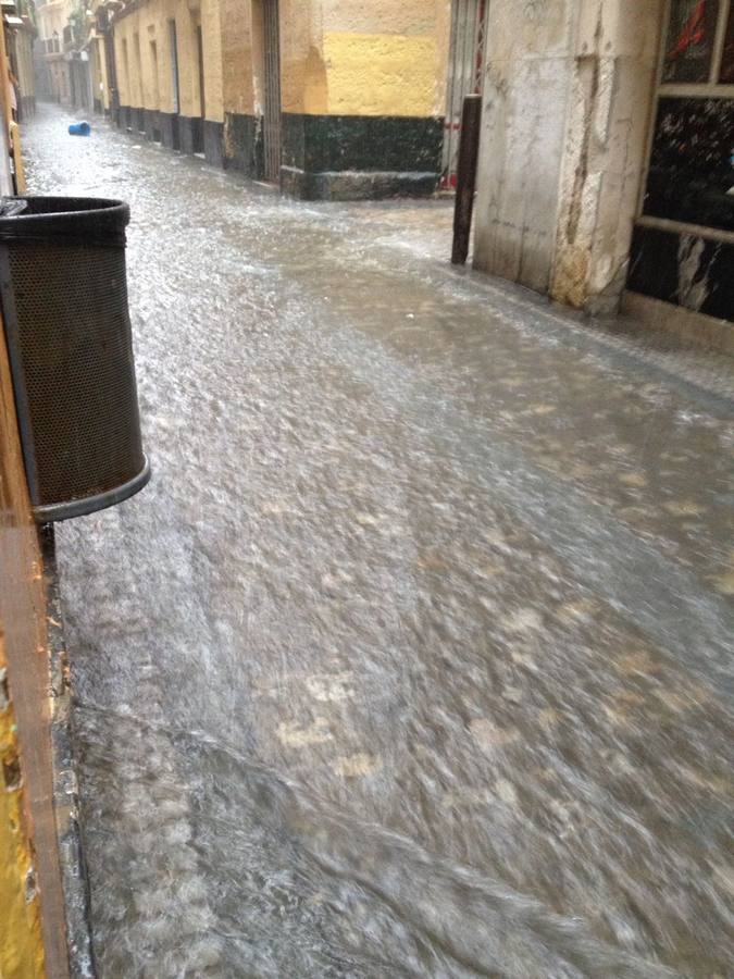 El temporal inunda también la capital