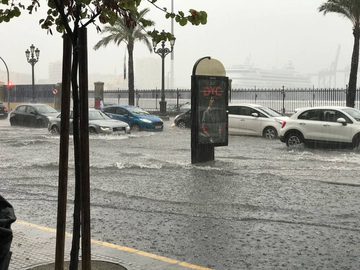 El temporal inunda también la capital