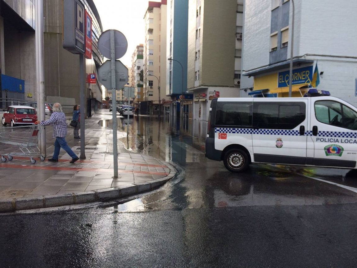 El temporal inunda también la capital
