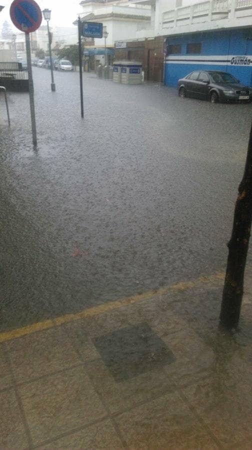 La lluvia inunda Chipiona