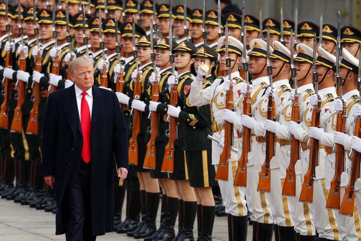 Donald Trump, en China