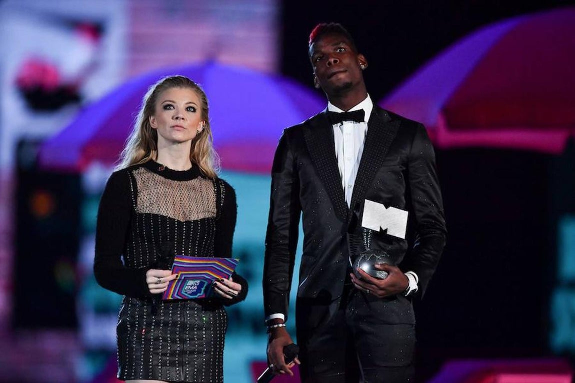 Pau Pogba y Natalie Dormer. 
