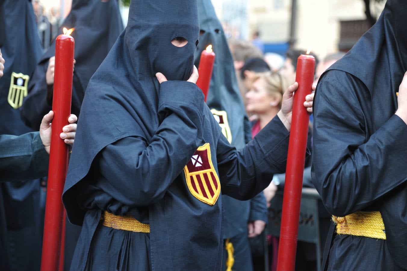 Nazarenos en la Semana Santa