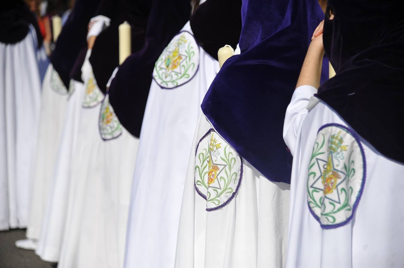 Nazarenos en la Semana Santa