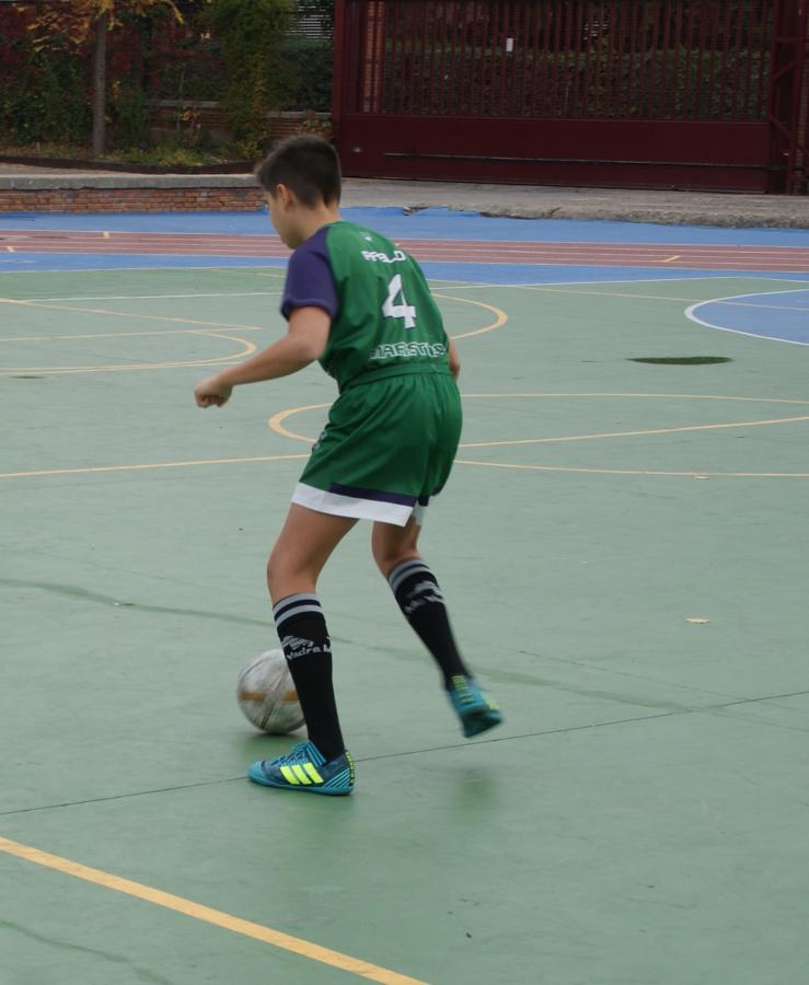Las mejores imágenes del partido de fútbol sala cadete masculino entre San Patricio Soto Azul y Maristas Chamberí