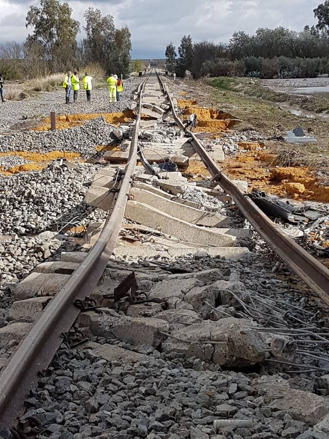 El accidente del tren Málaga-Sevilla en Arahal, en imágenes
