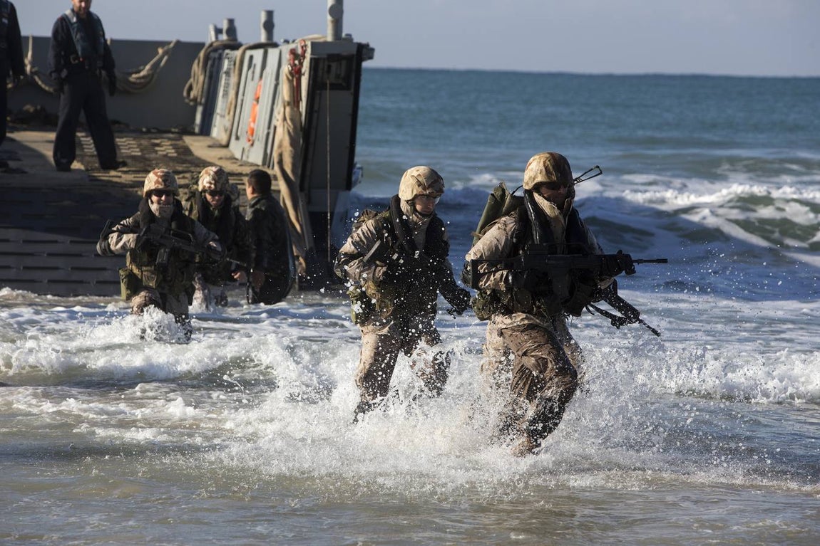Dentro del ejercicio Marfibex de la Armada Española (I)